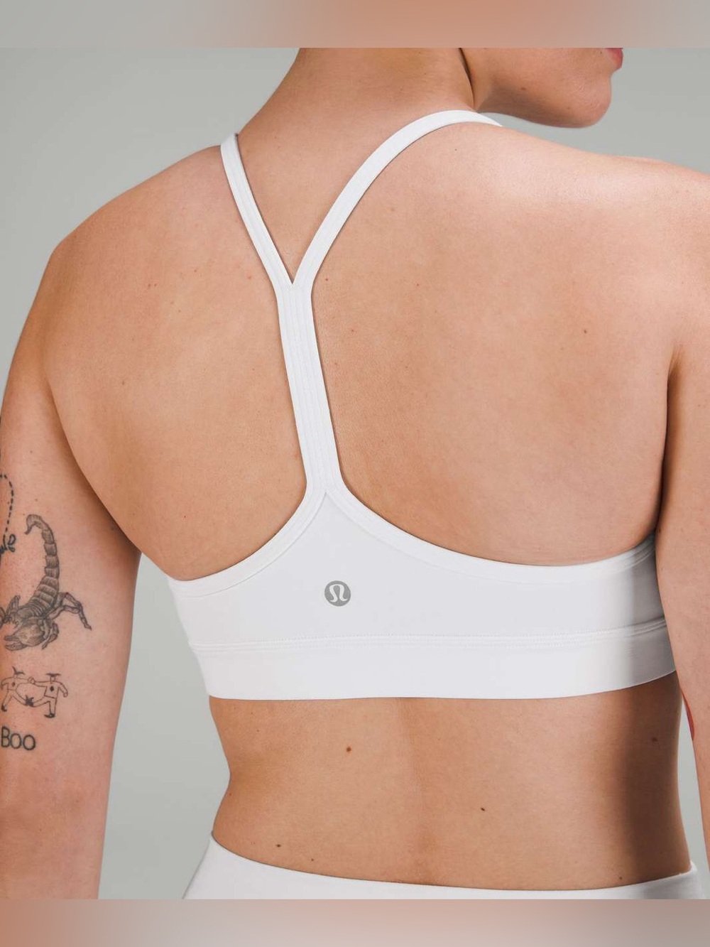 Lululemon White Y-Back Sports Bra | Lightweight Workout Bra
